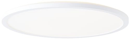 Lightbox Basic LED Aufbaupaneel | Ø 42 cm | Wand- & Decken-Panel mit weißem Rahmen & neutralweißer Lichtfarbe (4000 K) | 24 W | 3400 lm | schwebende Optik | flächiges Licht | aus Kunststoff