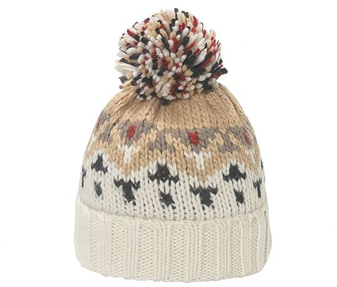 LUMoony Strickmütze 1Pcs Winter Beanie Hüte Bunt Rippstrik Bommel-Mütze Pudelmütze Winter-Mütze Bommelmütze Acryl-Strickmütze für Männer Frauen Strick-Mütze gefüttert Fleece-Innenfutter