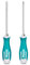 TOTAL - Set di 2 Cacciaviti - 1 a Punta Piatta e 1 a Punta Phillips - Punta Magnetica con potente magnete - Comodo da usare - Acciaio S2