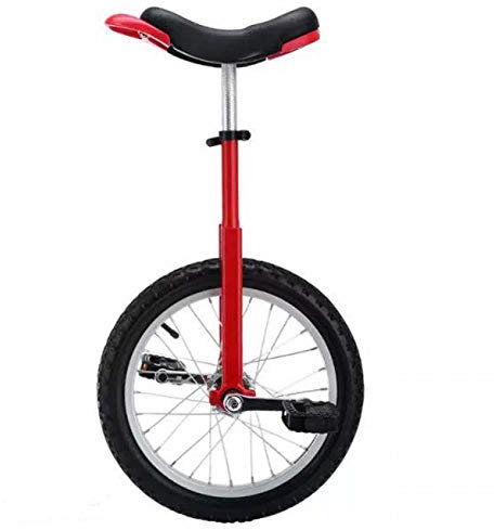 Wheel Trainer Einrad 16/18 Zoll Einrad für Kinder, Rot, 20 Zoll Einrad für Erwachsene, verstellbares Outdoor-Einrad mit Leichtmetallfelge, Mädchen-Geburtstagsgeschenk (rotes 20-Zoll-Rad)