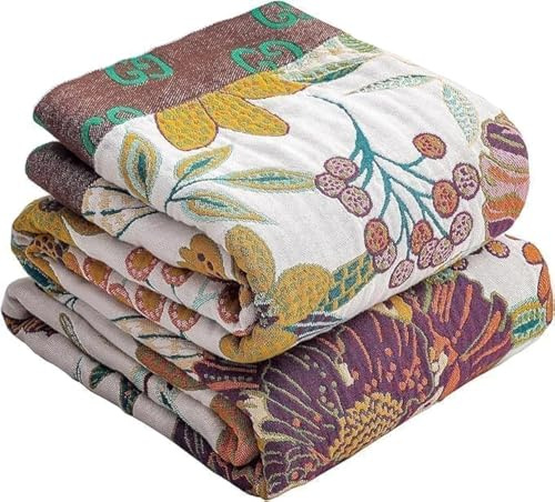 HOORDRY Boho Tagesdecke Sofadecke Baumwolle 230x250CM | Stilvolle Bettüberwurf Wärmedecke für Bett,Couch & Sofa-Kuscheldecke Bettdecke Bettwäsche,ideales,Leicht Zu Pflegen