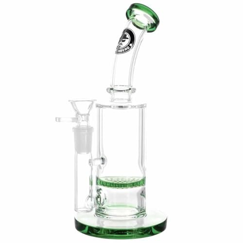 Heisenberg Glas Wasserpfeife Honey Dude Green HoneyComb Perkolator 18,8mm H:22cm