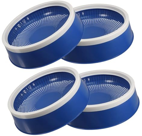 UPKOCH Nido per Uccelli in Plastica ABS 4 Pezzi, Ciotola per Nido di Piccione Blu Facile da Pulire, la Cova e L'allevamento di Uova e Uccelli