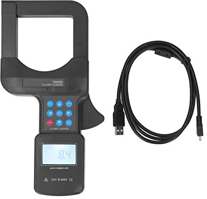 ‌ETCR7000D Clamp Meter, 2000A AC/DC Current Tester with USB Data Upload, 80mm Jaw, CAT III 600V Safety, ±2% Accuracy, Auto-Ranging Clamp Ammeter for Electricians, Engineers,