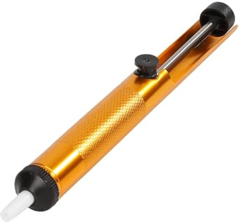 NORYEEBRAN Solder Sucker Desoldering Pump Soldering Iron Auxiliary Tool Manual Desoldering Suction Pump Vacuum Pump Solder Removal Tool Gold