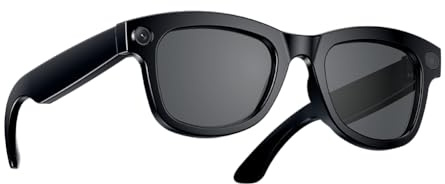 IXMLDAXD Occhiali intelligenti， Occhiali con fotocamera anti-vibrazione HD da 500 W, traduzione AI, chiamate, cuffie Bluetooth, occhiali, registrazione video, scatto di foto, vetro nero