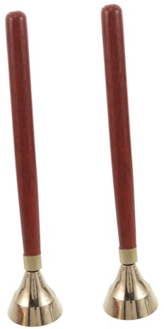 Milisten Orff Pojke Flicka Percussionsklocka med Handtag Träinstrument för Musikundervisning i Förskola och Klassrum Ergonomiskt Grepp för Små Pojke Flicka Barnvänlig Design för