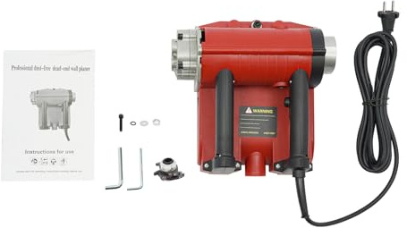VonVVer Fresa eléctrica de 4580 W para hormigón con 15 cm de ancho de trabajo y profundidad de fresado de 1 a 4 mm, fresadora de saneamiento con 3500 rpm, fresadora sin polvo para paredes interiores