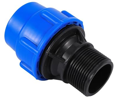 Raccordo dritto for tubo PE da 1/2 3/4 1 1,2,5 con filettatura maschio for sistema di irrigazione 20/25/32/40/50 mm, raccordo conversione for PE/PVC(1.2 inch x 40)