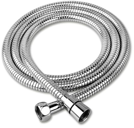 2m Shower Hose, Extra Long Stainless Steel Shower Pipe with Smooth Water Flow, Shower Hose,Tangle-Free Shower Hoses for Daily Bathing, Toilet Cleaning, Pet Washing & UK Standard Shower Systems