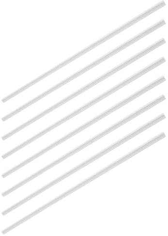 Holibanna 8pcs Scale Dollhouse Waistline Trim White Plastic Miniature Moulding Kit for Model House Accessories for Dollhouse Wall Panels and Baseboard Decor