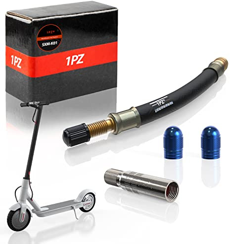 1PZ SXM-K01 Tubo di Estensione Valvola Pneumatico Universale per Monopattino Xiaomi M365 Pro 1S Scooter Elettrico Moto Bici Auto, Tubo di Gonfiaggio Tubo Esteso