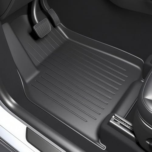 SUPER LINER Tesla Model Y Juniper 2025 2026 Floor Mats & Cargo Liners Full Set 9 PCS Extra-Thick TPE CabinProtect™ for 5-Seater | All-Weather Pet & Child-Friendly Accessories(Not for Standard)