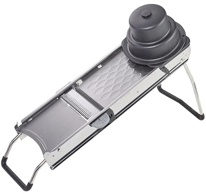 METRO Professional Mandolina cortador de verduras, acero inoxidable, 40 x 20 cm, plata