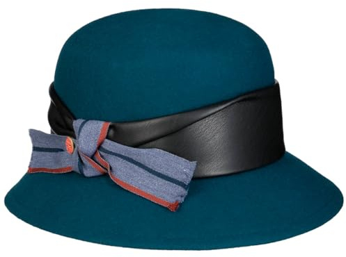 Mayser Susanne Glockenhut 20er Jahre Cloche Wollfilz Ledergarniturband Schleife Handmade Made in EU Damen Herbst Winter