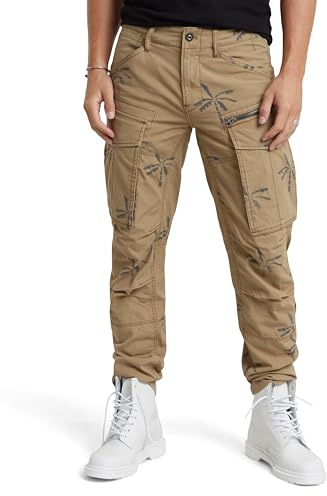 G-Star Raw Rovic Zip 3D Regular Tapered Byxor - Herrbyxor, Flerfärgad (Safari Banana Tree D02190-d386-g629), 31W / 32L