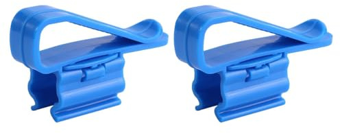 DOITOOL 2pcs Water Fixing Clamp Hose Water Tube Fish Tank Vacuum Water Tank Fish Tank Fish Pump Outflow Aquarium Tubing Water Bucket Holder Filtration Tube Clamp Blue