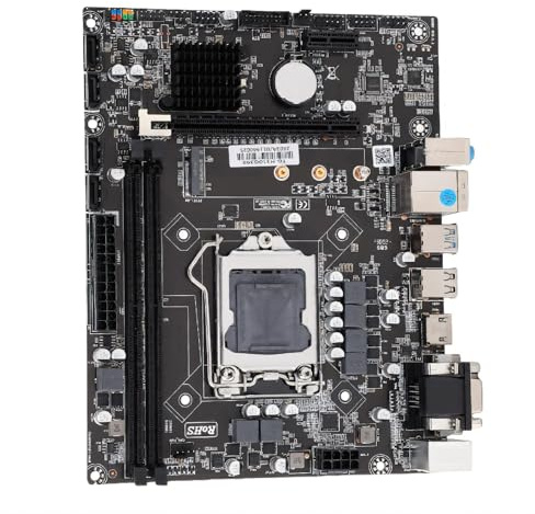 Carte Mère H310 LGA 1151, Micro ATX DDR4, Compatible CPU LGA1151 8e et 9e Génération, Carte Mère d'Entrée de Gamme pour Bureau à Domicile