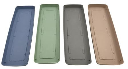 46cm Watering Trays Windowsill Drip Tray Saucer For Plant Pot Seeds Planter| Sage Green | Pack of 3