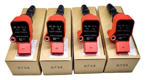 DZSQWETYU Zündmodul 4 Stücke Zündspule Für VW Für Golf Für Jetta Für Polo 6R 04E 905 110 B 04E905110L 04E905110 Zündmodul Zündverteiler(4 PCS)