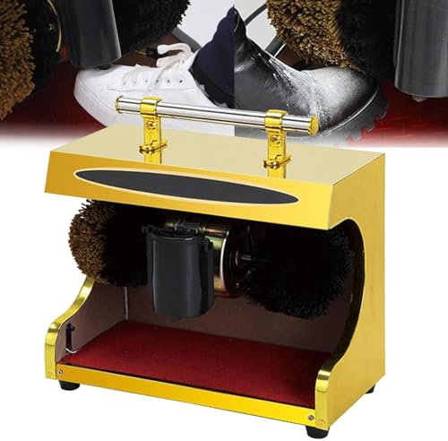 YXZQLOZ Cireuse à Chaussures Commerciale - cireuse à Chaussures électrique Automatique à Induction avec brosses Douces et dures pour
