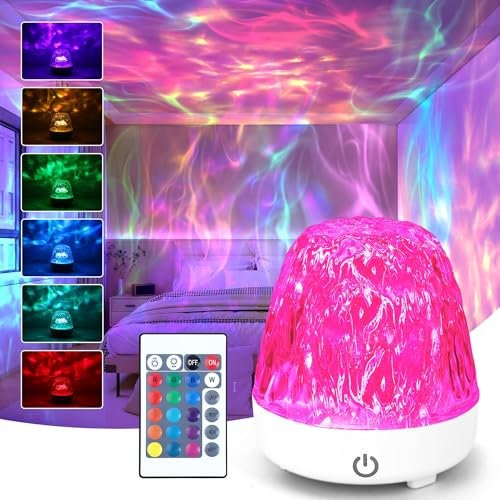 Yolemiko Galaxy Projector Northern Lights Lamp, LED Starry Sky Projector Children (White)