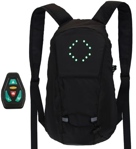 LED -ljusryggsäck - Glödande programmerbar ryggsäck med LED -panel | Rullande text Display Bag Smart Tech Pixel Arts School Bag, Light Up Neon Travel Pack, Wearable LED Screen Bag Safe Riding at Night