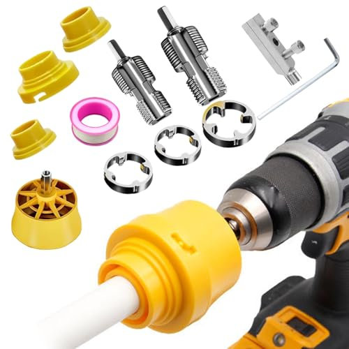 14 Pezzi Filiera Per Filettatura, Filettatrice Per Tubi Idraulici Per Trapani Elettrici, Kit Filettatura Maschio E Femmina,Filettatrice Manuale,Maschi Per Filettatura, Utensile Per Filettare Tubi Pvc