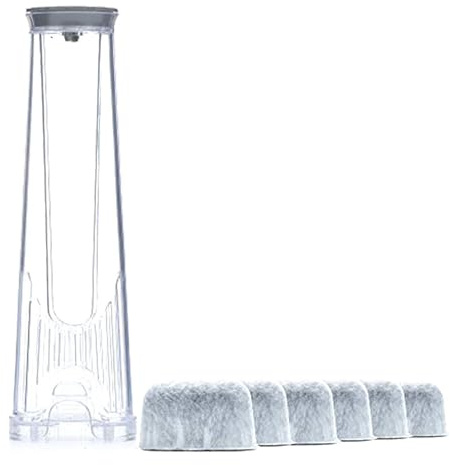 Lot de 6 filtres à eau haute efficacité pour machine à café avec support adapté pour une meilleure préparation des fournitures de bureau