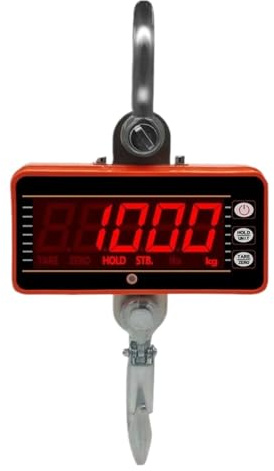 Bilancia elettronica da 1000 kg, bilancia digitale con gancio di sospensione, bilancia for gru, Preciso e Versatile