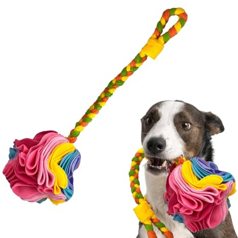 Yjkedfh Palla da fiuto | Divertente giocattolo di alimentazione per alimentazione lenta, liball per cani – per la promozione mentale annusare l'occupazione