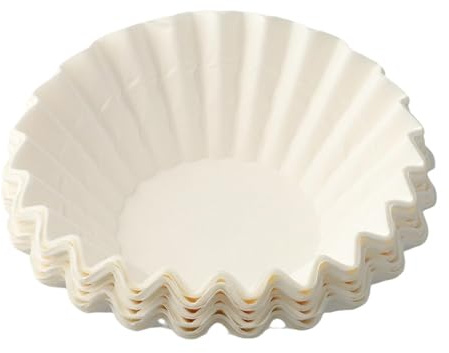 NiuLumea 50 filtros de papel de café para 2.0 grandes, repuesto desechable blanco compatible con modelos K500, K400, K300 y K200, papel de filtro de grado alimenticio