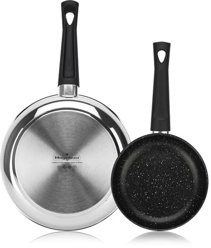 MAGEFESA Deep Galax Juego de Sartenes 18 + 26cm | Acero Inoxidable