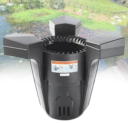 Skimmer galleggiante per laghetti, con pompa, detergente per superfici d'acqua per laghetti e laghi, cavo di alimentazione lungo per una manutenzione efficace del giardino