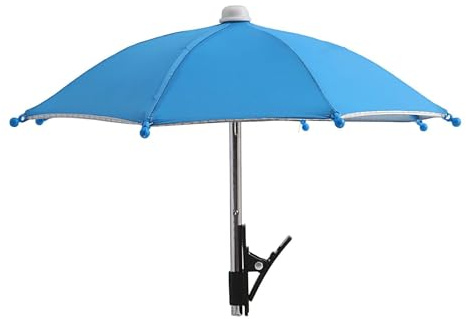 2 pieces Phone Umbrella Mini Tanning Outdoor Anti-Reflective Cell Phone Umbrella Sun Shade Sun Protection Cellphone Clip On Umbbrella Angle Adjustable Glare Blocking Cellphone Accessories