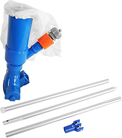 well2wellness® Poolsauger Venturisauger Blue Magic mit 3-teiliger Teleskopstange