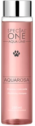 SPECIAL ONE - AQUAROSA - Shampoo Cani - Ultra-Condizionante per Manto Morbido e Splendente - Per Lavaggi Frequenti ed ogni Tipo di Pelo - Deterge delicatamente e Idrata in Profondità - 250 ml