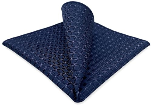 S&W SHLAX&WING Geometrisch Navy Herren Einstecktücher XL