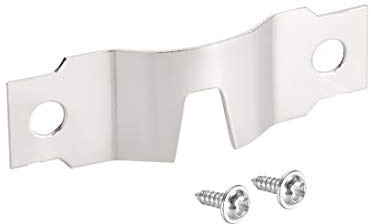sourcing map 20Stk. 20 Stück U Typ Haken Silber 48 mm x 15 mm x 0,7 mm | Bilder Hänger Platte -, Für Rahmen mit Schrauben