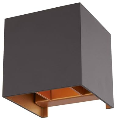 Wall Light 'Zuzana' dimmable (Modern) in Black Made of Aluminium for e.g. Living Room & Dining Room (1 Light Source, G9) from Arcchio | Wall Lighting, Wall lamp