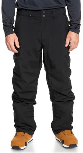 Quiksilver Estate-Pantalon de Snow/Ski pour Homme, True Black, FR : 2XL (Taille Fabricant : XXL)