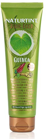 Naturtint Hair Food Mascarilla Quinoa, Prolonga la Intensidad, Brillo y Duración, +20% la Fijación del Color, Especial Cabello Teñido, 99% de Ingredientes Naturales, Apta Método Curly, 150ml
