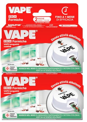 Vape Esca Formiche Esche Insetticide Disinfestazione Formicaio Presidio Medico Chirurgico - 4 Esche