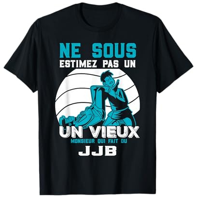 Ne Sous Estimez Pas Un Vieux JJB Art Martial Homme Cadeau T-Shirt