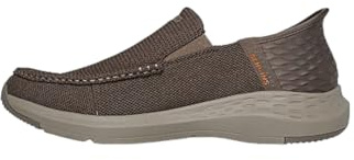 Skechers herr Parson Ralven Slip-On, Taupe Mesh, 45 EU