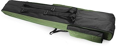 Aves-24 Rutentasche Angelkoffer mit 1, 2 oder 3 Fächern – Angeltasche für 80 bis 190 cm Ruten – Robuste Fishing Tasche für Angelzubehör