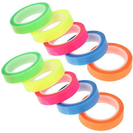 MAGICLULU 10 Rollen Transparente Seitenmarkierungen Haftnotizen Für Bücher Tabs Lese-tabs Ästhetische Buch-tabs Transparentes Textmarkerband Seitenmarkierungs-tabs Markiert Bücher Haftnotize