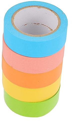 NUOBESTY 5 Rollen Klebeband Washi-Tape-Aufkleber Washi-Tape-Handwerk Geschenkband Aufkleberdekor Handwerkliches Washi Tape frisch Applikationen Dekorationen schmücken Japanisches Papier
