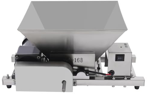 GMSLuu 60W Elektrische Obstmühle Obst und Brot Zerkleinerungsmaschine Kommerzielle Obst Brot Brauner Zucker Brechmaschine 220V Elektrische Futtermühle mit Hopper Küchenmaschine 20kg/h