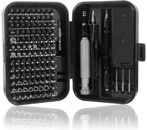 Dealikee 150 In 1 Feinmechaniker Schraubendreher Set, Mini Reparatur Werkzeug Set, Feinwerkzeug set for Wartungsfanatiker,torx schraubendreher Set für iPhone Laptop Spielzeug Uhren Kamera Brillen